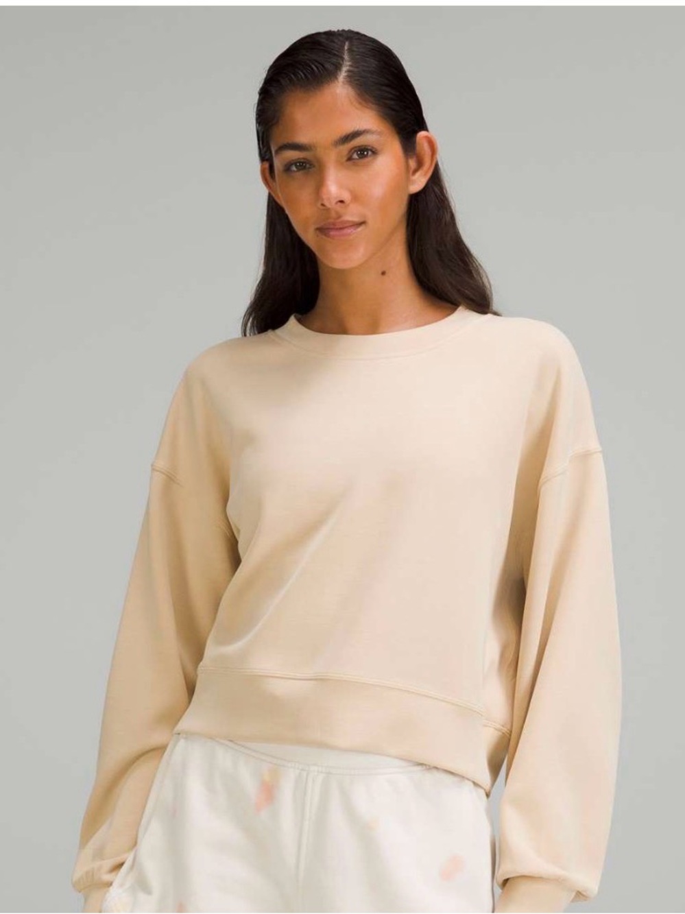 NWOT lululemon athletica Creamy yellow Crewneck Sweatshirt